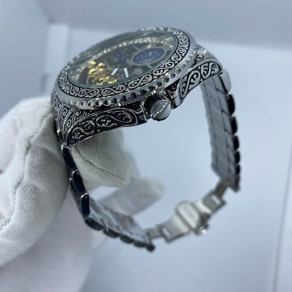 Automatic Tourbillon Moon Phase Mechanical Watch - Picture 7 of 7